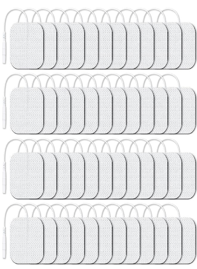 AUV0N AUVON TENS Unit Electrode Pads 2"x2" 48 Pcs Value Pack, Reusable Latex-Free TENS Unit Pads with Upgraded Self-Adhesion, Non-Irritating Replacement Pads Compatible with TENS 7000, Etekcity, Nicwell - Image 1